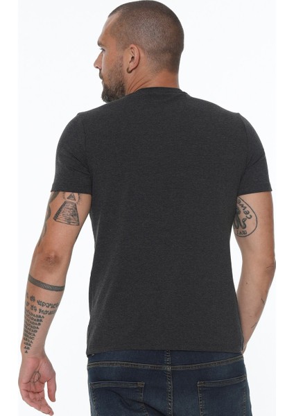 T8568 DEWBERRY V YAKA ERKEK T-SHIRT-ANTRASİT fiyatları