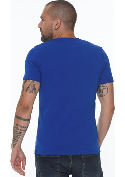 T8568 V Yaka Erkek T-Shirt-Saks fiyatları