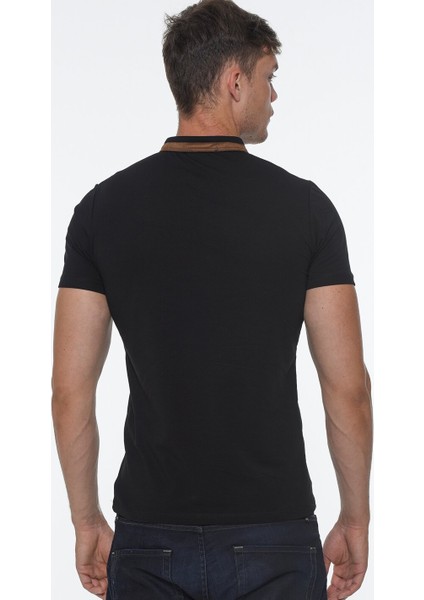 T8571 Fermuarlı Erkek T-Shirt-Siyah fiyatları
