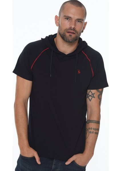 Üçlü Set T8570 Kapüşonlu Erkek T-Shirt-Antrasit-Beyaz-Lacivert fiyatları