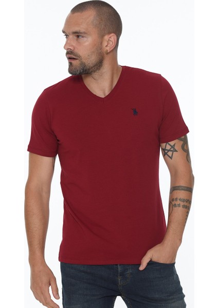 Yedili Set T8568 V Yaka Erkek T-Shirt-Siyah-Lacivert-Beyaz-Gri-Saks-Antrasit-Bordo indirimleri