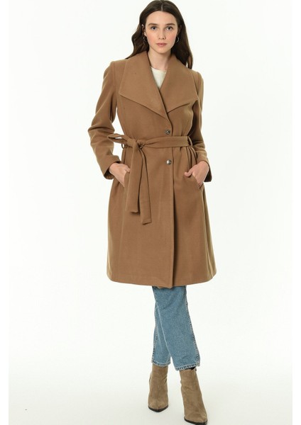 Z6639 Kadın Palto-Camel fiyatları