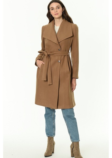 Z6639 Kadın Palto-Camel modelleri