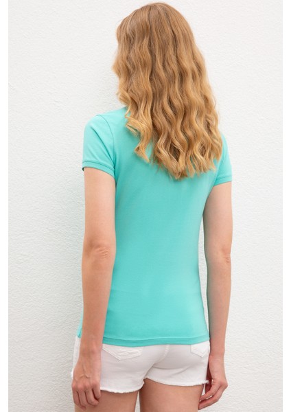 Kadın Mint Basic T-Shirt 50222743-VR090