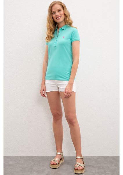 Kadın Mint Basic T-Shirt 50222743-VR090