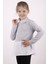 Kız Çocuk Gömlek Detaylı Yakası Aksesuarlı Sweatshirt 3
