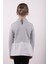 Kız Çocuk Gömlek Detaylı Yakası Aksesuarlı Sweatshirt 2