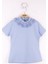 Kız Çocuk Yaka Dantelli İnci Detaylı Okul T-Shirt 4