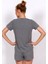 Kadın Kısa Kol Normal Beden Suprem Şortlu Pijama Takım XL 4