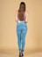 Hamile Açık Mavi Paça Detaylı Skinny Jean 3