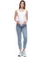 Hamile Mom Fit Çizgili Jean 1