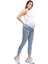 Hamile Mom Fit Çizgili Jean 4