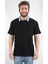 Waffle Kumaş Regular Fit Denim Polo Yaka T-Shirt 1