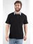 Waffle Kumaş Regular Fit Denim Polo Yaka T-Shirt 2