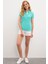 Kadın Mint T-Shirt 50222326-VR090 4