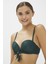 Koyu Yeşil Ribbed Super Sexy Bikini Üstü 3