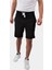 Yanı Şeritli Cepli Regular Fit Şort Siyah (E19-02601) 1