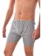 3 Adet 0111 Erkek Paçalı Boxer Gri Gri 2