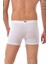 6 Adet Erkek 0114 Likralı Elasthan Boxer Beyaz 2