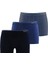 9670 ERKEK TENDER COTTON SHORTY 3 LÜ SİYAH-ANTRA MELANJ-ANTRASİT BOXER 1