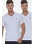 İkili Set T8568 V Yaka Erkek T-Shirt 1