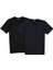İkili Set T8568 V Yaka Erkek T-Shirt-Lacivert - Siyah 4