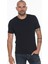 İkili Set T8569 Bisiklet Yaka Erkek T-Shirt-Beyaz - Lacivert 2
