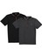 İkili Set T8571 Fermuarlı Erkek T-Shirt-Siyah-Antrasit 4