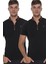 İkili Set T8571 Fermuarlı Erkek T-Shirt 1