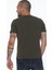 T8568 V Yaka Erkek T-Shirt-Haki 2