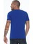 T8568 V Yaka Erkek T-Shirt-Saks 2