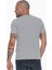 T8569 Bisiklet Yaka Erkek T-Shirt-Gri 2