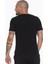 T8569 Bisiklet Yaka Erkek T-Shirt-Siyah 2