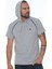 T8570 Kapüşonlu Erkek T-Shirt-Gri 1