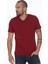 Yedili Set T8568 V Yaka Erkek T-Shirt-Siyah-Lacivert-Beyaz-Gri-Saks-Antrasit-Bordo 5