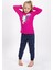 Fuşya Lisanslı Kız Çocuk Pijama Takımı 1