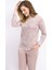 Pembe Lace Kadın Pijama Takımı 1