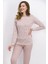 Pembe Lace Kadın Pijama Takımı 3