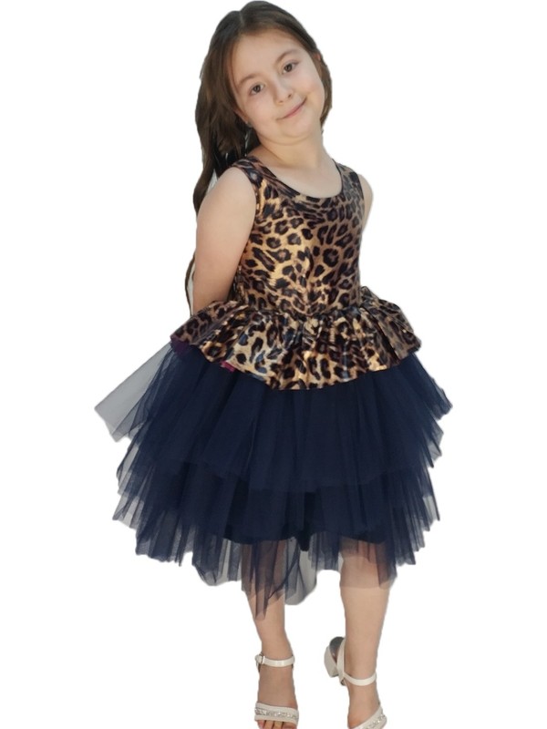 Kostum Diyari Leopar Desenli Kiz Cocuk Abiye Ns396k020 Fiyati