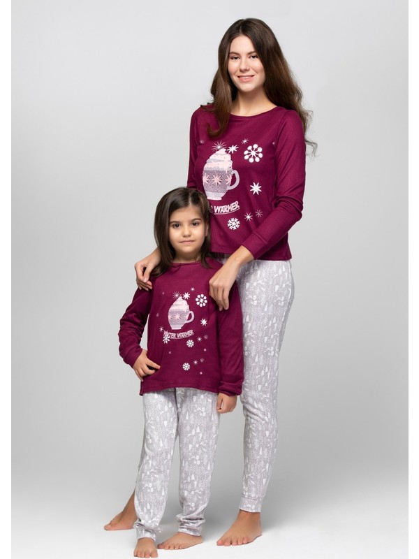 Just Basic L50001 New Year Anne Kız Pijama Takımı Fiyatı