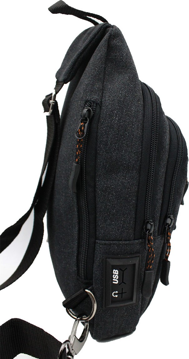 Seventeen 3473 Kanvas Body Bag Çapraz Çanta Siyah görsel 3