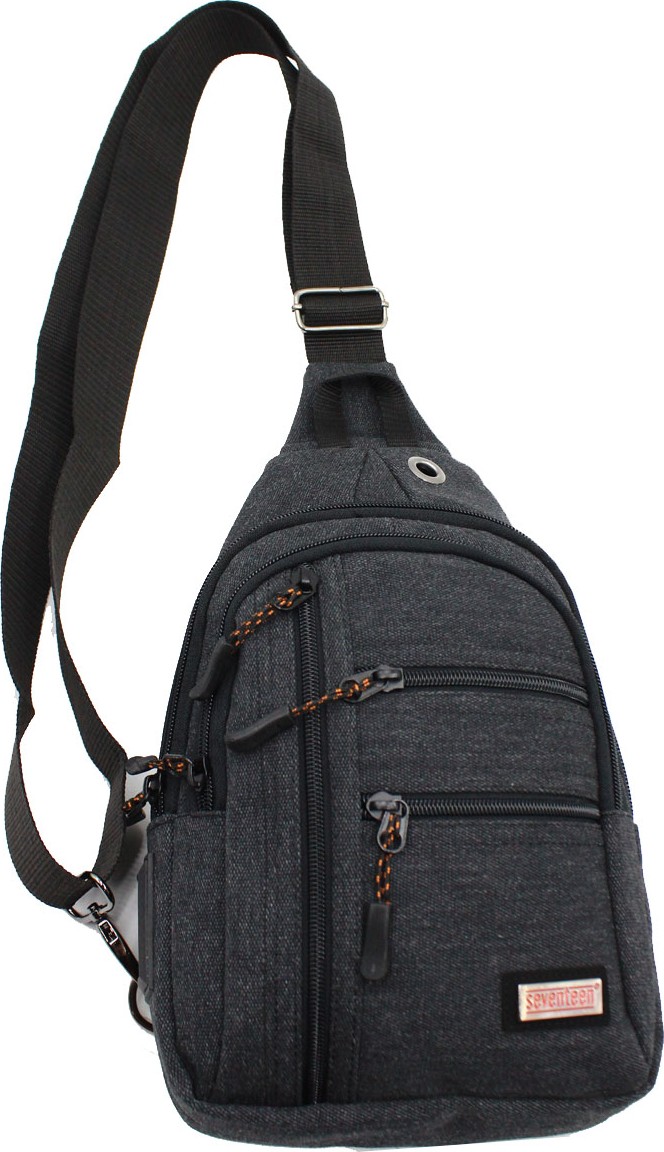 Seventeen 3473 Kanvas Body Bag Çapraz Çanta Siyah görsel 5