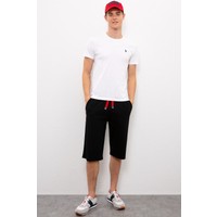 U.S. Polo Assn. Erkek Siyah Örme Şort 50222631-VR046