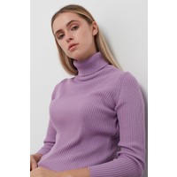 Lela Balıkçı Yaka Soft Akrilik Kadın Kazak 4614102 Lila Standart