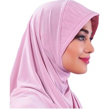 ELYSIANfidan Çapraz Takmatik Pudra Hazır Türban Tesettür Bone Namaz Örtüsü