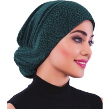 ELYSIANfidan Topuzlu Brokar Hürrem Rengi Hazır Türban Tesettür Bone