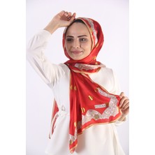 Awam Silk Kenar Desenli Simli İpek Şal 170*55cm