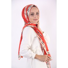 Awam Silk Kenarları Desenli İpek Şal 170*55cm