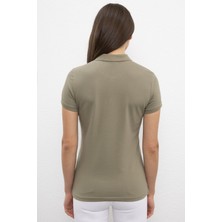 U.S. Polo Assn. Kadın Haki Basic T-Shirt