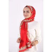 Awam Silk Kenarları Desenli İpek Şal 170*55cm